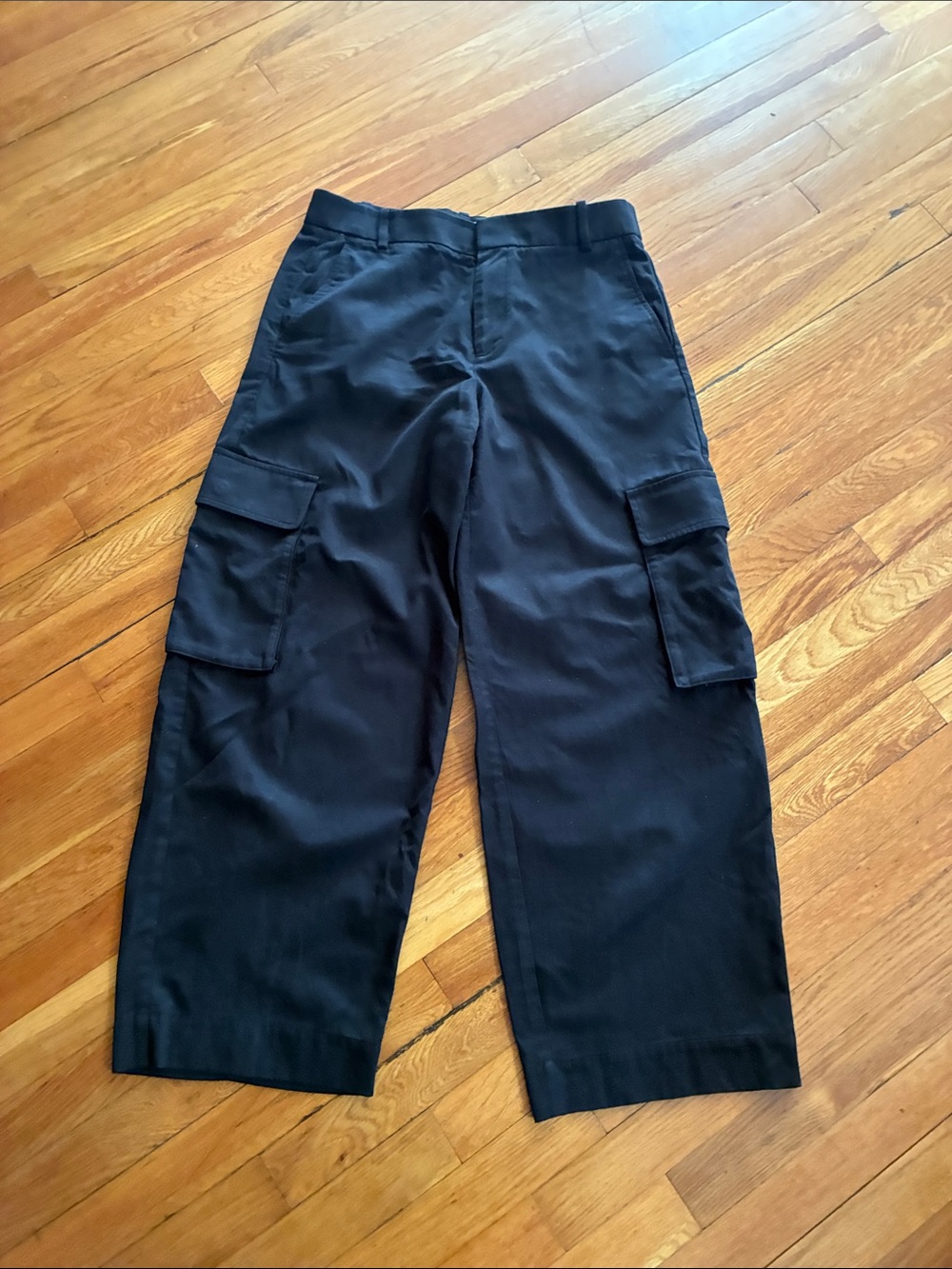 Everlane Black Wide-Leg Cargo Pants